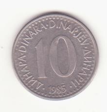 Iugoslavia 10 dinari 1985