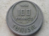 TUNISIA-100 FRANCS 1950, Africa, Cupru-Nichel