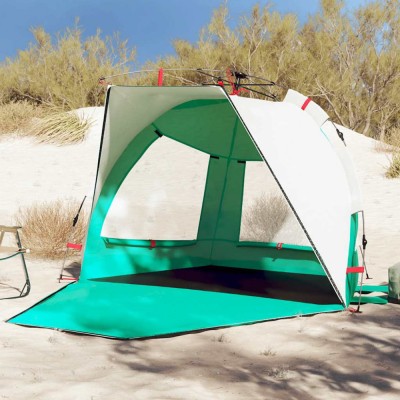 vidaXL Cort camping 2 persoane verde marin impermeabil setare rapidă foto