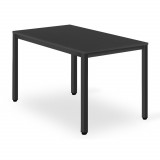 Masa pentru sufragerie/living, Artool, pal, metal, negru, 120x60x75 cm
