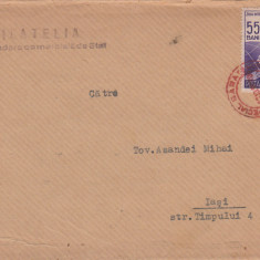 1957 Romania - Plic ICS Filatelia cu timbrul emisiunii Ziua Copilului LP 406