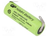 Acumul: Ni-MH A,LR23 1,2V 2100mAh urechi pentru lipire 210mA