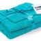 Set prosoape bumbac Somnart 600gsm de fata 50x90 cm + de corp 70x140 + de maini 30x50 cm, turcoaz Relax KipRoom