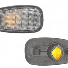 Lampa semnalizare laterala Opel Astra G, 01.1998-08.2009; Zafira, 01.1999-05.2005, fata, Stanga = Dreapta, WY5W; alb, negru carcasa; fara suport becu