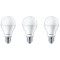 Bec LED Philips clasic A67 E27 13W 1521lm lumina calda 2700 K - 3 buc
