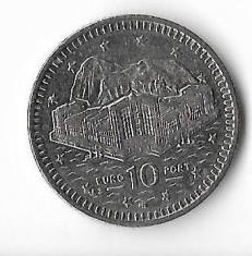 Moneda 10 pence 2001 - Gibraltar foto