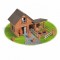 Set de construit din caramizi in miniatura - Ferma