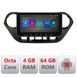 Navigatie HHyundai I10 2013-2019 I-HY38 4+64 ecran 10.33&quot; Android Waze USB Navigatie Internet Youtube Radio CarStore Technology