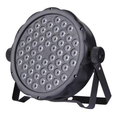 Proiector joc de lumini PAR 54 leduri RGB cu 8 jocuri de lumini Slim Disco foto