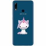 Husa silicon pentru Huawei P Smart 2019, Horn To Be Wild Cute Unicorn