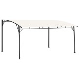 VidaXL Copertină pavilion de grădină, crem, 4x3x2,55 m