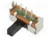 Intrerupator glisant, 2 pozitii, SPDT, ON-ON, E-SWITCH - EG1213