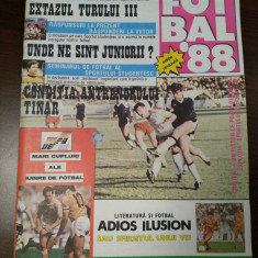 Retro 1988-89: revista fotbal și separat 10 foto, echipe club fotbal, anii: 1980