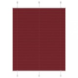 VidaXL Jaluzea plisată Bordeaux Roșu 105x100 cm Lățime țesătură 104,4cm