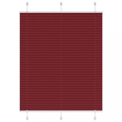 Jaluzea plisată Bordeaux Roșu 105x100 cm Lățime țesătură 104,4cm foto