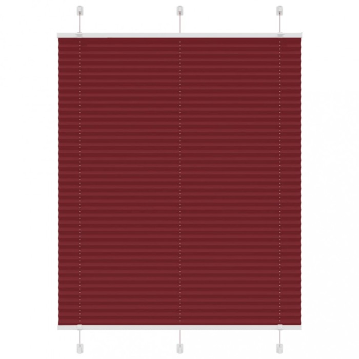 Jaluzea plisată Bordeaux Roșu 105x100 cm Lățime țesătură 104,4cm