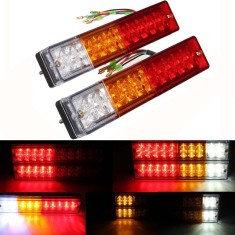 Set LED Lampa Spate Stinga si Dreapta pentru Camion Remorca Autobus 20LED-uri 12V