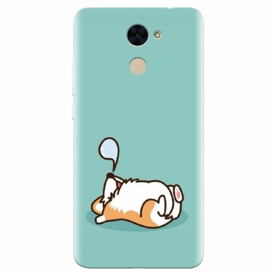 Husa silicon pentru Huawei Enjoy 7 Plus, Cute Corgi foto