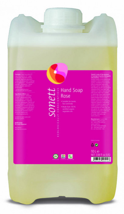 SAPUN LICHID - GEL DE DUS ECOLOGIC - TRANDAFIRI 10L Sonett