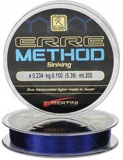 Fir Monofilament TUBERTINI Erre Method Blue Sinking, 4.5kg, 0.203mm, 200m