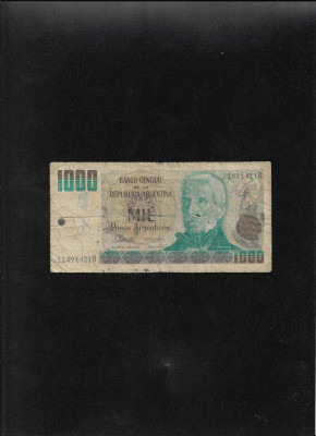 Argentina 1000 1.000 pesos argentinos 1983(85) seria12094421 uzata foto