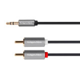 Cablu Jack Kruger&amp;Matz Basic 3.5 - 2RCA 3 m