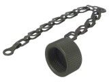 Capac protecție oliv, filet interior, prin rotire, MS/DS