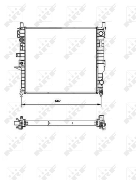 NRF 55335 EASY FIT Radiator, racire motor