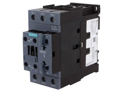 Contactor 3-Poli 50A cu 3 Contacte Auxiliare NO/NC foto
