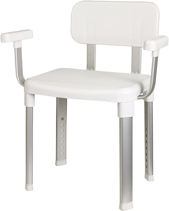 Scaun de baie/dus din aluminiu, Inaltime Reglabila