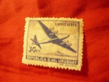 Timbru Uruguay 1947 Aviatie ,val. 36c , sarniera