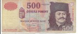 Bancnota 500 forint 1998 - Ungaria
