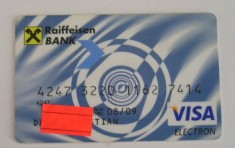 B12 8 - Card bancar foarte vechi - piesa de colectie