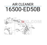 Carcasa filtru aer NISSAN TIIDA (C11X/SC11X), 06.2007-06.2011 cu 4/5 usi, fata,