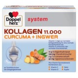 Cumpara ieftin Kollagen (Colagen) 11000 Curcuma + Ghimbir, Doppelherz System, 30 flacoane