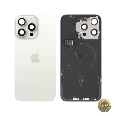 Capac Baterie Apple iPhone 15 Pro Max Alb (White Titanium) Swap foto