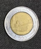Moneda 500 lire 1989 Italia