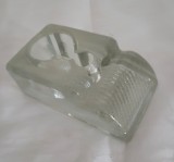 Calimara vintage, din sticla groasa, 10.5 cm/6cm, anii 1950 - 1960