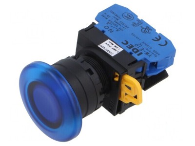 Comutator acţionat prin apăsare 22mm cu LED-uri foto