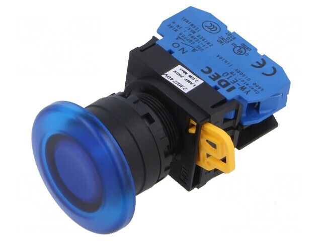Comutator acţionat prin apăsare 22mm cu LED-uri