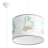 Lampă Suspendată Jednorożec Multicolor Pvc 1 Bec Oval Modern De Interior