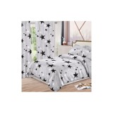 Cumpara ieftin Lenjerie de Pat Bumbac Finet, 6 Piese + 2 Draperii - SIPR-S-10