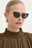 Cumpara ieftin Valentino ochelari de soare VIII femei, culoarea negru, VLS-102A