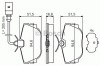 Set placute frana,frana disc VW TRANSPORTER IV bus (70XB, 70XC, 7DB, 7DW, 7DK) (1990 - 2003) BOSCH 0 986 494 051