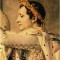 Carte postala veche Franta, Sacre de Napoleon (David) detail