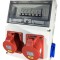 Tablou 10 module echipat cu 2 prize 5 poli 32A si 2 prize monofazice 16A industrial IP44 organizare de santier