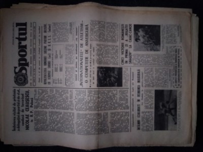 ZIARUL SPORTUL 9 IUNIE 1984 foto