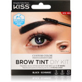 KISS Brow Tint DIY Kit culoare pentru sprancene culoare Black 20 ml