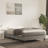 VidaXL Cadru de pat fără saltea, gri deschis, 120x200 cm, catifea