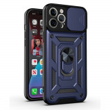 Cumpara ieftin Husa Antisoc iPhone 11 Pro Max cu Protectie Camera Albastru TCSS